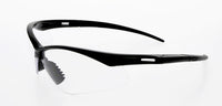 Z-Force 20-200 Eco Wraparound Lens Non-Slip Nose Piece Safety Glasses - Frame: Black - Lens: Clear - Lens Coating: Standard Anti-Fog
