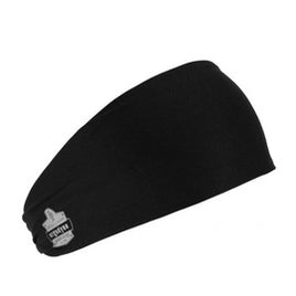 Ergodyne Black Chill-Its® 6634 Polyester/Spandex Bandana