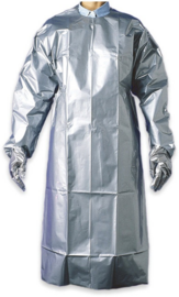 (10EA/CASE) SILVER SHIELD COAT APRONS