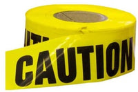 INCOM® 3" X 1000' Yellow/Black 1.5 mil Polyethylene PrimeGuard™ Barricade Tape "CAUTION"
