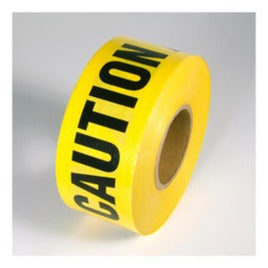 INCOM® 3" X 500' Yellow/Black 5 mil PVC PrimeGuard Reinforced Barricade Tape "CAUTION"
