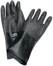 Butyl Gloves Rough Curved Hand