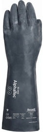 14" 17Mil Blk Neoprene/Laminate Guant Grip Sz10