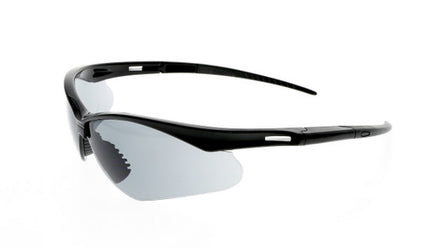 Z-Force 20-200 Eco Wraparound Lens Non-Slip Nose Piece Safety Glasses - Frame: Black - Lens: Smoke - Lens Coating: Hardcoat/Anti-Scratch