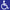 Handicapped Window Decal, 6x6  2-pk