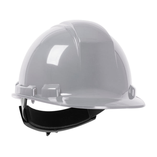 Cap Style Hard Hat with HDPE Shell - Grey - Ratchet Adjustment
