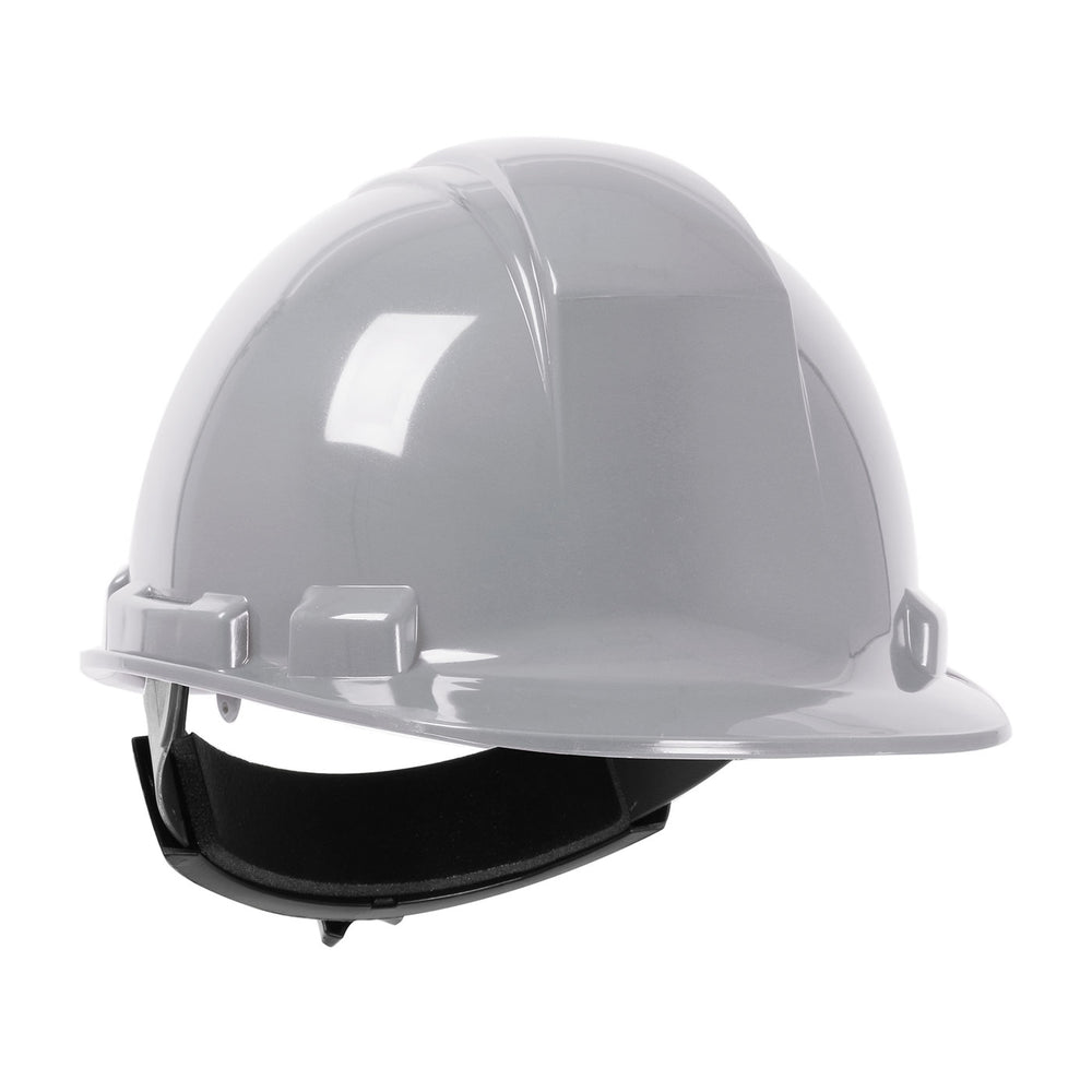 Cap Style Hard Hat with HDPE Shell - Grey - Ratchet Adjustment