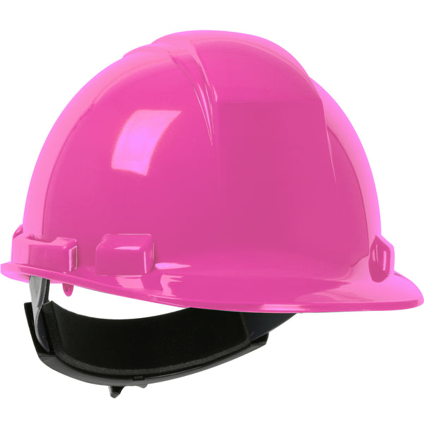 Cap Style Hard Hat with HDPE Shell - Pink - Ratchet Adjustment