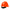 Cap Style Hard Hat with HDPE Shell Orange - Ratchet Adjustment - Vented
