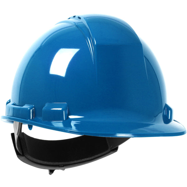 Vented, Full Brim Hard Hat with HDPE Shell - Blue | 280-HP641RV-17