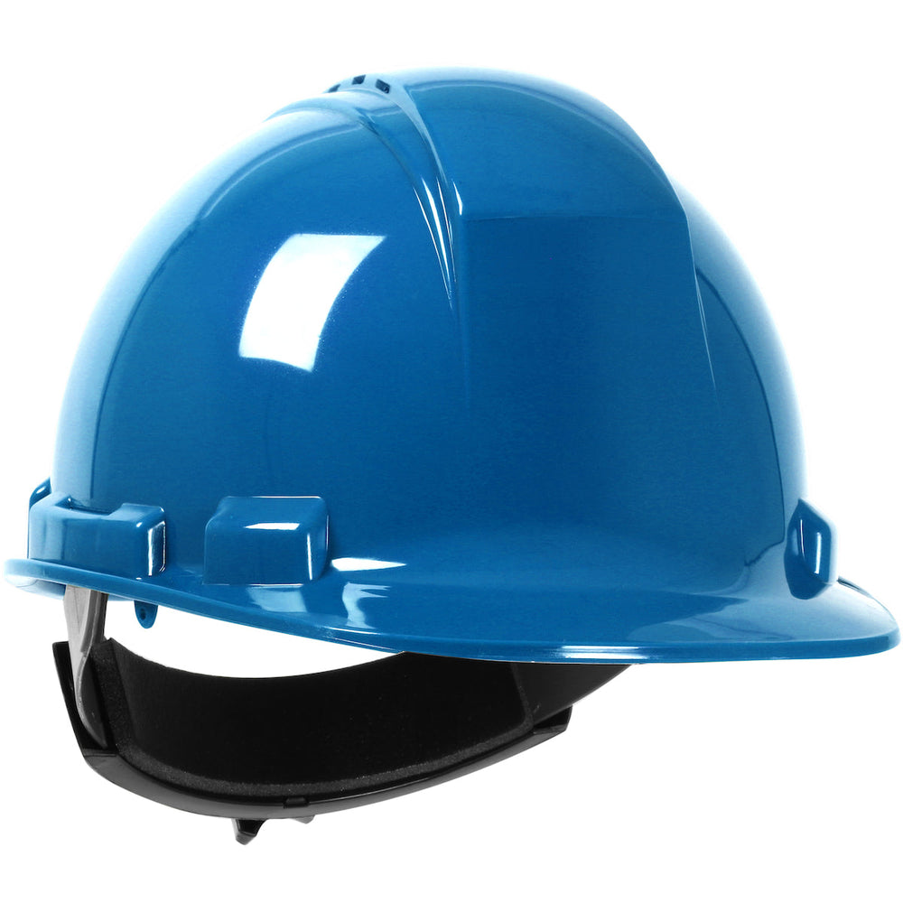 Vented, Full Brim Hard Hat with HDPE Shell - Blue | 280-HP641RV-17