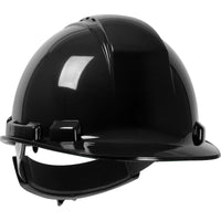 Cap Style Hard Hat with HDPE Shell - Black - Ratchet Adjustment | 280-HP241R-11