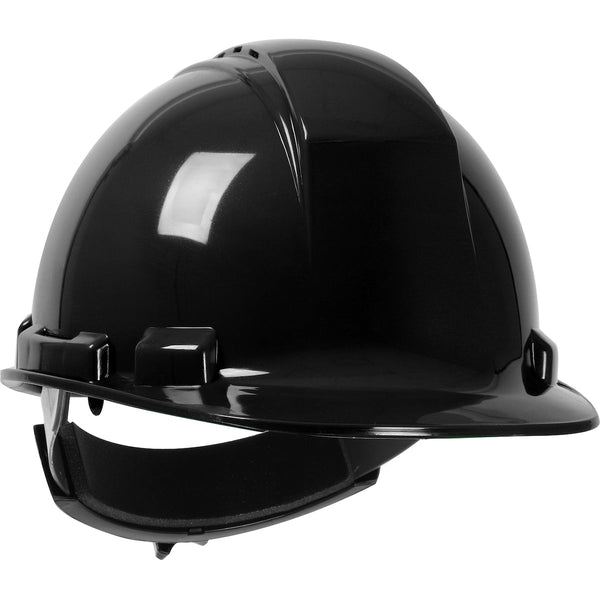 Cap Style Hard Hat with HDPE Shell - Black - Ratchet Adjustment | 280-HP241R-11