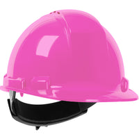 Cap Style Hard Hat with HDPE Shell - Pink - Ratchet Adjustment | 280-HP241R-20