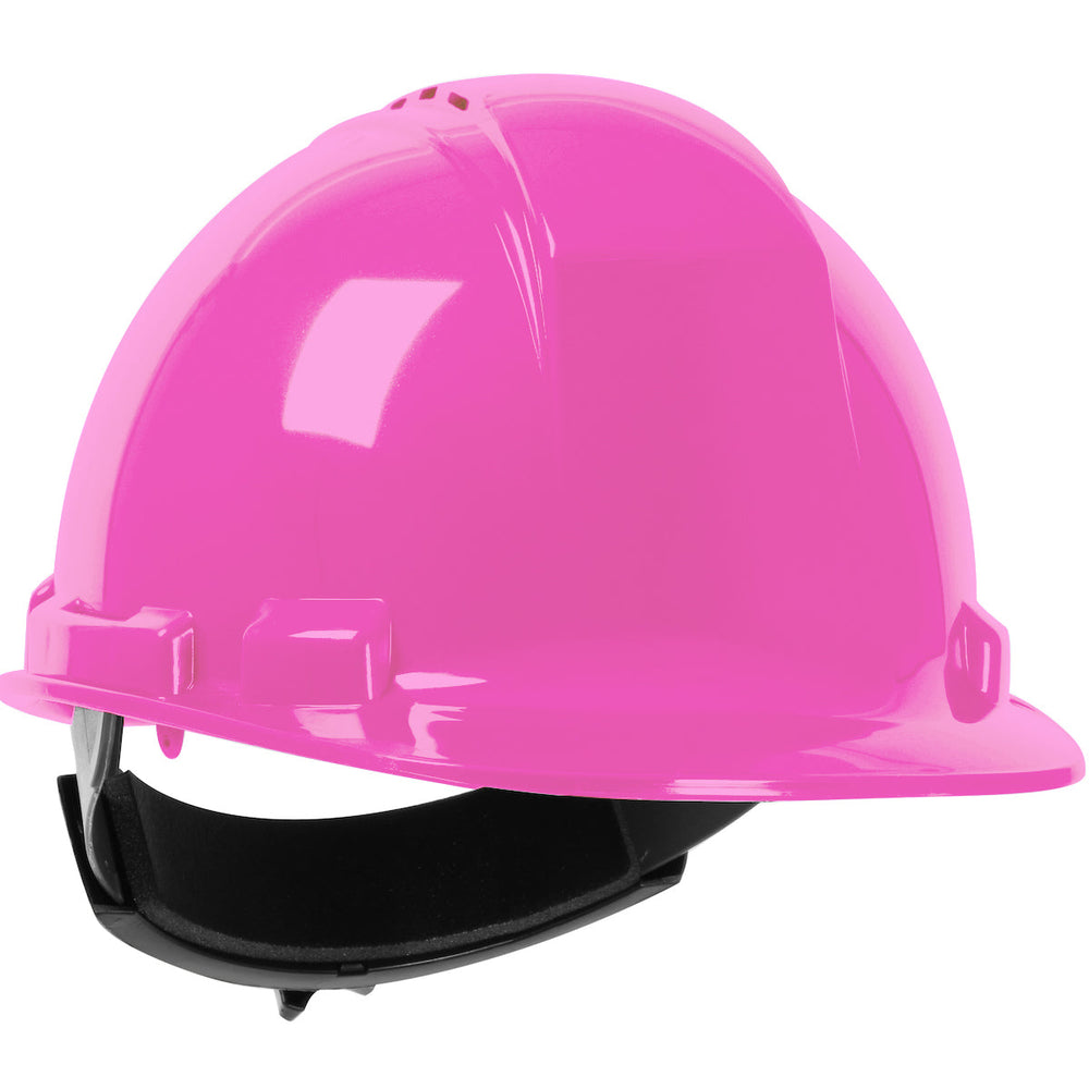 Cap Style Hard Hat with HDPE Shell - Pink - Ratchet Adjustment | 280-HP241R-20