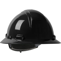 Full Brim Hard Hat with HDPE Shell - Black