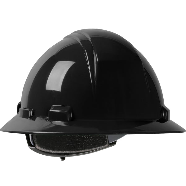 Full Brim Hard Hat with HDPE Shell - Black