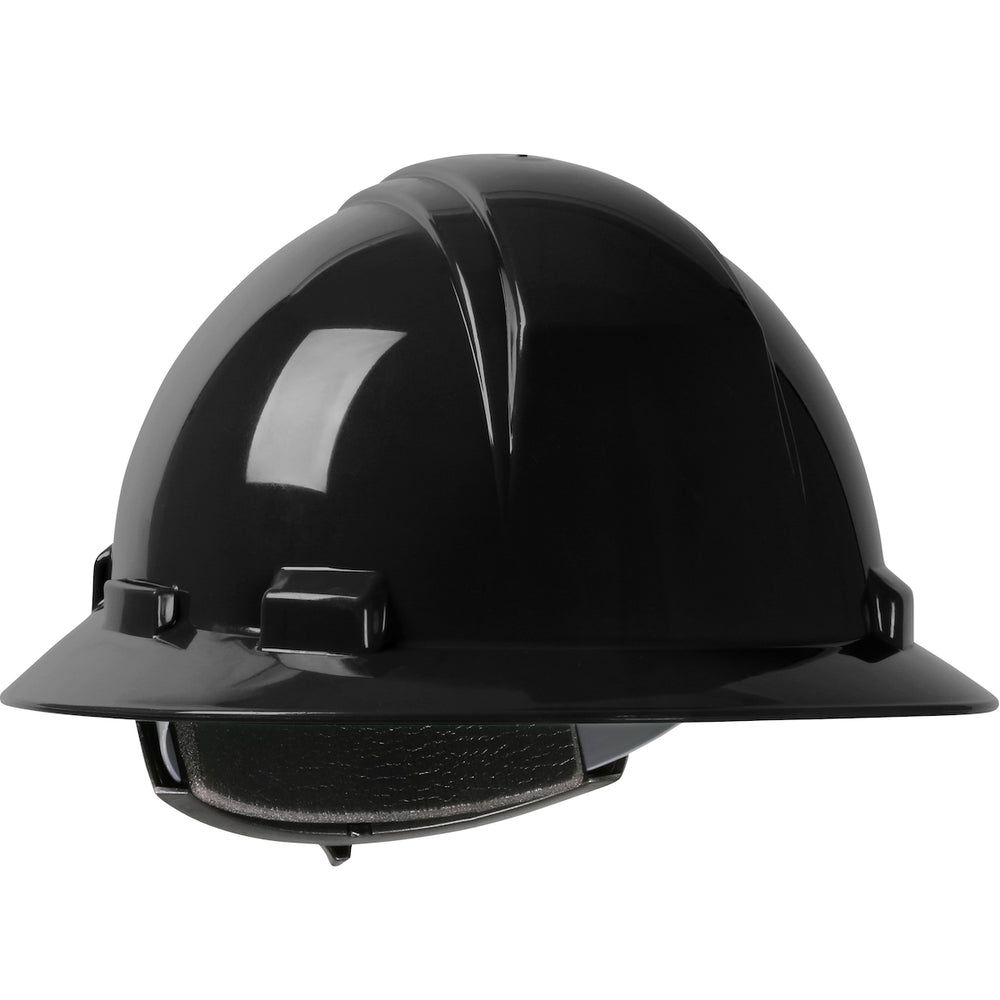 Full Brim Hard Hat with HDPE Shell - Black