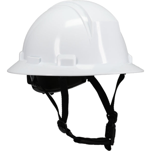 Type II Full Brim Safety Helmet with HDPE Shell - White | 280-HP642R-CH-01