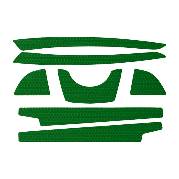 CR2 Reflective Kit for Full Brim Hard Hats - Green