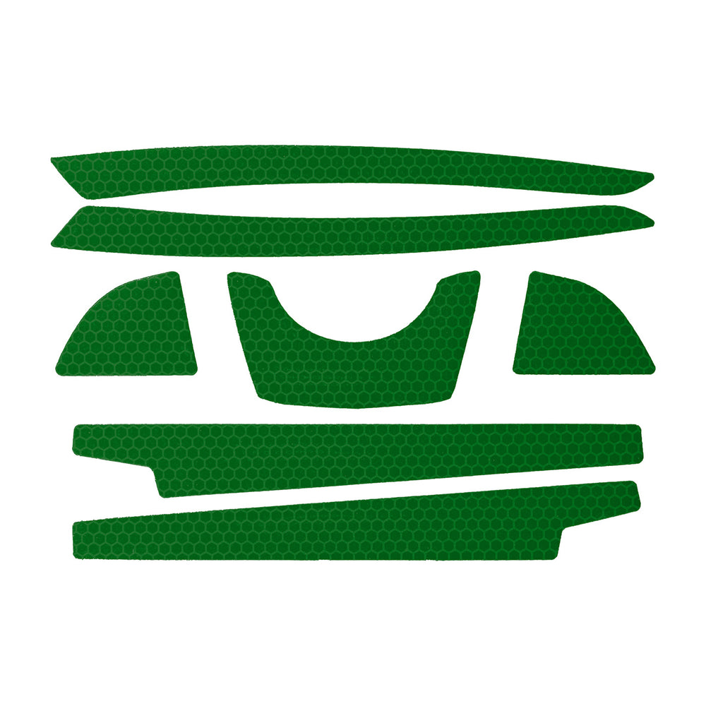 CR2 Reflective Kit for Full Brim Hard Hats - Green