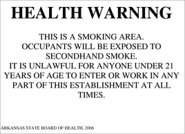 Smoking Permitted, Arkansas, 10x14, PL