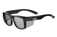 Z-Force 20-505 Series 2-in-1 Safety Glasses with Side Shields - Frame: Black - Lens: Smoke - Lens Coating: Standard Anti-Fog
