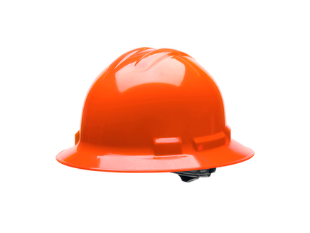 Z-Force 30-F100 Full Brim, Type 1 Non-Vented Hard Hats - High-Vis Orange