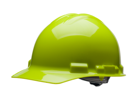 Z-Force 30-C100 Cap Style, Type 1 Non-Vented Hard Hats - High-Vis Lime