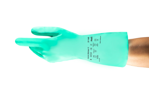 37-145 Nitrile Gloves, Size 8, Green, 11 mil | 012-37-145-8