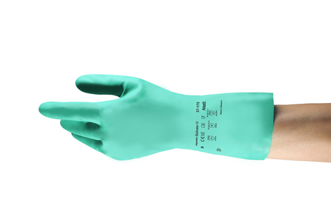 37-175 Nitrile Gloves, Size 7, Green, 17 mil | 012-37-175-7