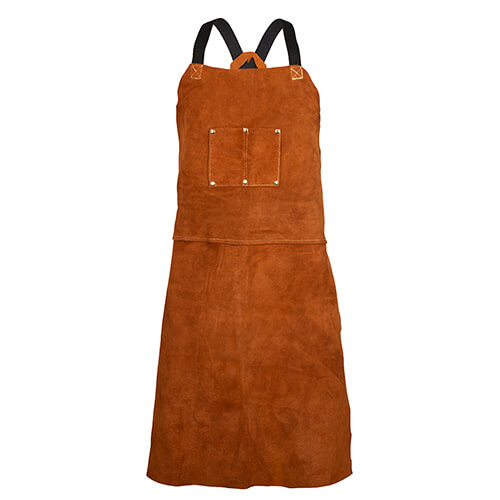 24X36 LTH DK BRWN BIB APRON