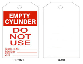 Empty Cylinder Tags