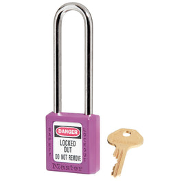 Purple Thermoplastic Zenex Padlock - Keyed Different | 410LTPRP