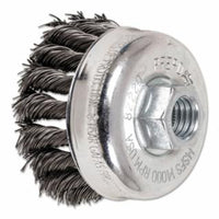 2-3/4" KNOT WIRE CUP BRUSH .020 CS WIRE 5/8-11 T