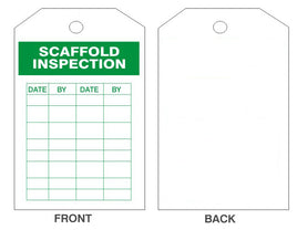 Scaffold Inspection Tags
