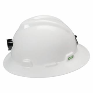 MSA Specialty V-Gard® Protective Caps and Hats Fas-Trac III w/Lamp Bracket & Cord Holder WH