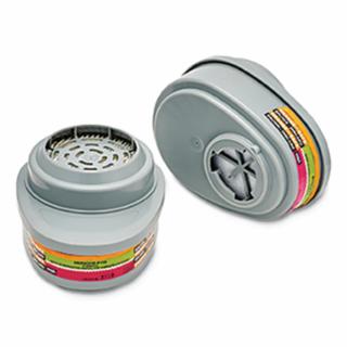 Advantage® Respirator Cartridge Chlorine Mercury Vapor Mersorb P100 Olive/Magenta