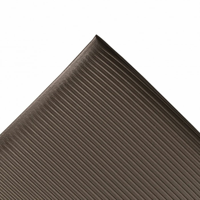 Razorback Dyna-Shield Anti-Fatigue Mat, 406, 1/2 in x 3 ft W x 12 ft L, PVC Foam, Black