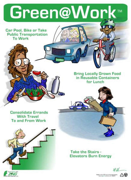 Green at Work Poster Lobby or General Application 16'x22'