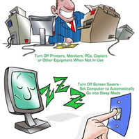 Green at Work Poster Energy Conservation  16'x22'