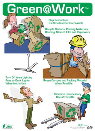 Green at Work Poster Warehouse Application 16'x22'