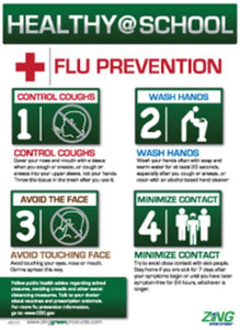 Healthy@School Flu Prevention Poster 22'x16'