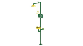 Safety Shower/Eyewash with Pull  Rod and Push Plate, ABS Dome and Bowl