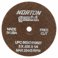 3"X.035"X1/4" GEMINI FASTCUT CUTOFF WHEE