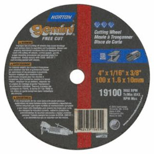 4"X1/16"X3/8" GEMENI FREE CUT-OFF WHEEL SMALL