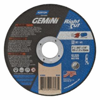 5X.045X7/8 GEMINI RIGHTCUT TYPE01 STRAIGHT WHEEL