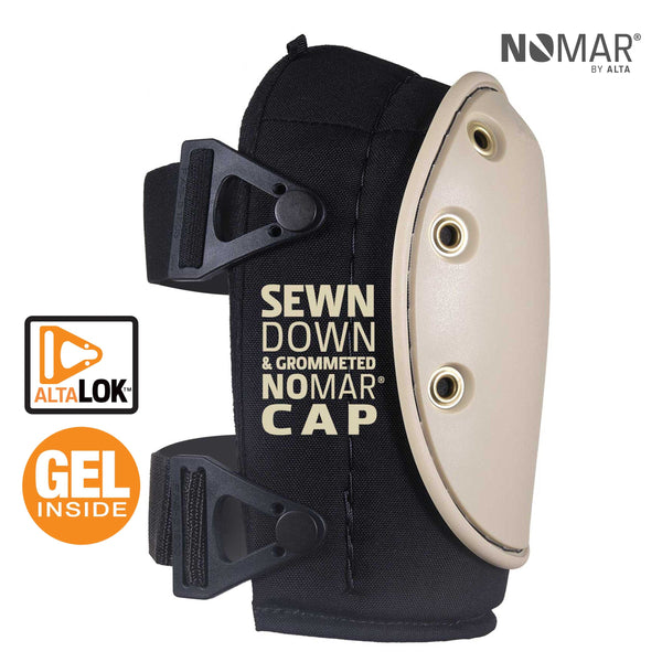 AltaGUARD™ NOMAR®-NonMarring Cap-Black - Knee Pads