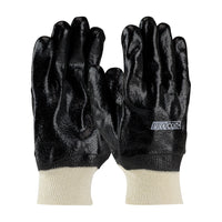 Premium PVC Dipped Glove with Interlock Liner and Semi-Rough Finish - Knit Wrist