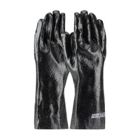 Premium PVC Dipped Glove with Interlock Liner and Semi-Rough Finish - 14" Length